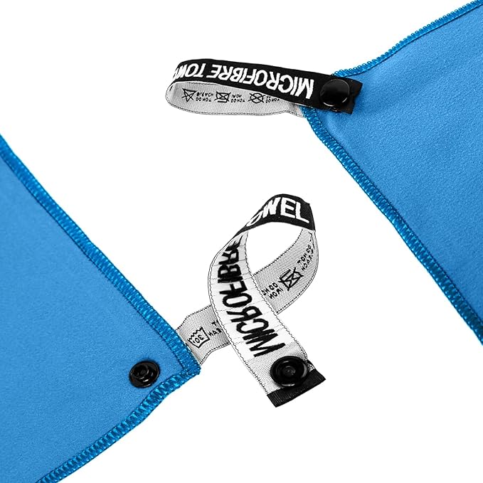 Microfiber Travel Towel, Soft Lightweight Quick Dry Towel, Super Absorbent Compact Travel & Sports & Beach Towels for Camping, Backpack, Gym, Swimming, Yoga, Hiking (XS:12"×24" -Deep Blue)