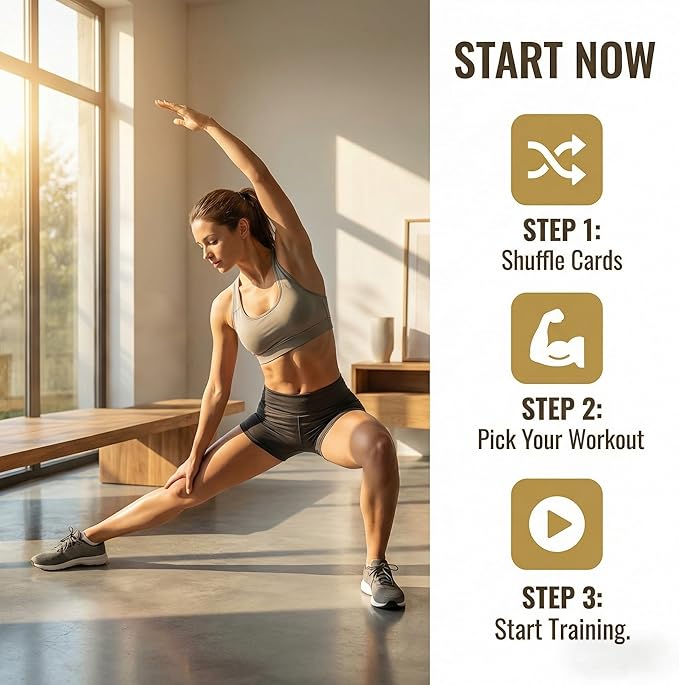 Bodyweight & Dumbbell & Suspension1 Workout Cards - 150 Large 5"x3.5" Exercise Cards with 36 Strength Moves, Home & Gym Fitness Cards for Men & Women, Beginner Fitness Guide