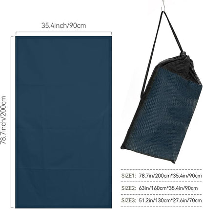 Microfibre Towel Extra Large for Beach, Travel, Swimming, Bath– Quick Dry, Ultra Compact, Sand Free, Lightweight & Super Absorbent(Navy Blue,78x35 in)