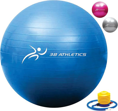 Anti-Burst Yoga Ball for Pregnancy, Slip Resistant Exercise Ball, 2 Sizes – Fitness Equipment for Home Gym, Exercise Equipment for Women, Pregnancy Must Haves, Maternity Support, Home Gym Accessories