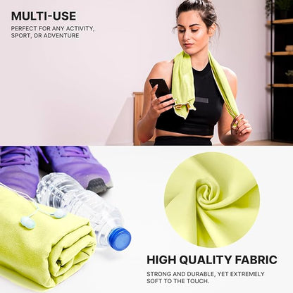 Wet Work XL(60”x36”) Microfiber Travel Towel Fast Drying Lightweight, Thin & Super Absorbent Towels, Ultra-Soft, Lint Free, Carwash, Perfect for Bath, Beach, Yoga, Pool, Body Towels for Shower