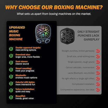 2025 Music Boxing Training Machine for Adults Fitness Equipment Durable Dummy Punching Bag Boxing Machine - Large