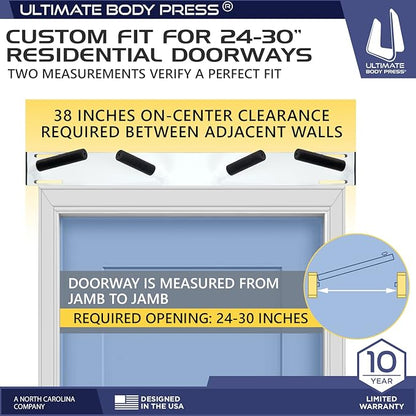 Ultimate Body Press Wall Mounted Doorway Pull Up Bar