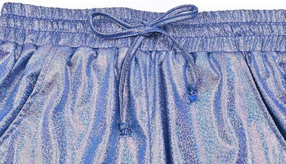 Perfashion Women's Metallic Shorts Summer Sparkly Hot Outfit Shiny Short Pants