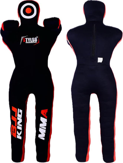 Unfilled Grappling Dummy – Adult Life Size Wrestling & BJJ Training Dummy, MMA Jiu Jitsu Judo Takedown & Throwing Practice, Heavy-Duty Triple-Stitched Canvas Submission Dummy