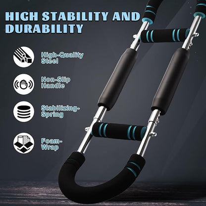 Chest Workout Equipment,Adjustable Resistance Bar for Full Body Workout, Arm Strengthener for Men & Women, Fitness Equipment for Strength Training（90-150Lbs）