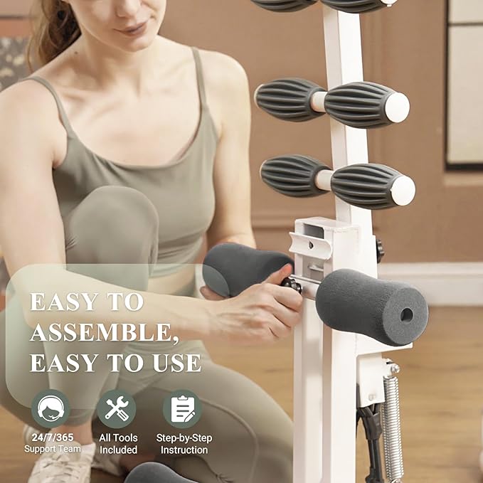 PAETA Squat Machine, Deep Squat Machine for Women, Glutes Workout Equipment with Adjustable Resistance Bands, Leg, Core & Ab Exercise Machine, Squat Assist Trainer for Home Gym