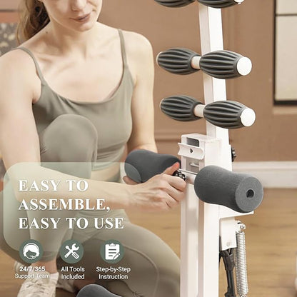 PAETA Squat Machine, Deep Squat Machine for Women, Glutes Workout Equipment with Adjustable Resistance Bands, Leg, Core & Ab Exercise Machine, Squat Assist Trainer for Home Gym
