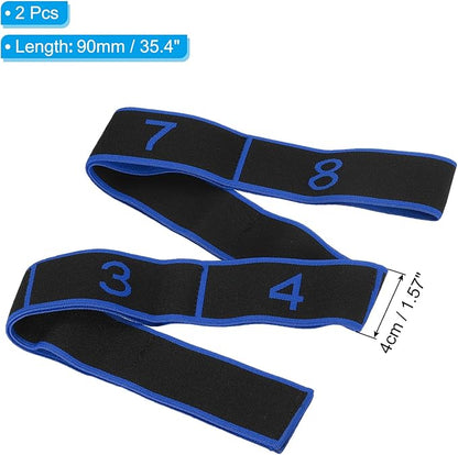 PATIKIL Exercise Bands, Yoga Stretching Strap Latin Elastic Bands for Physical Dance Stretch Pilates Resistance Bands
