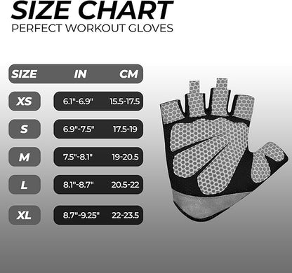 FIGHTSENSE Weight Lifting Gloves with Full Palm Protection, Workout Gloves for Men Women, Breathable Exercise Gym Gloves for Weightlifting, Fitness, Cycling, Pull ups, Deadlifting
