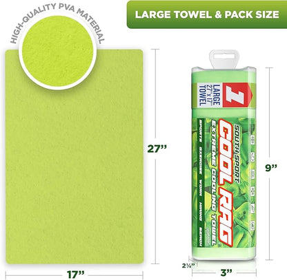 Cool Cool RAG Extreme Cooling Towel for Heat Relief - PVA Cooling Towel for Workout, Gym, Running and for Other Outdoor Sports - Cooling Rag for Neck - Cool Towel for Quick Cooling
