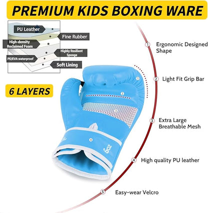 Upgrade Kids Boxing Gloves for 3-8 Year Boys and Girls, Toddler Boxing Gloves for Kids Training, Boxing Gloves Kid Sparring for Punching Bag, Kickboxing, Muay Thai, MMA