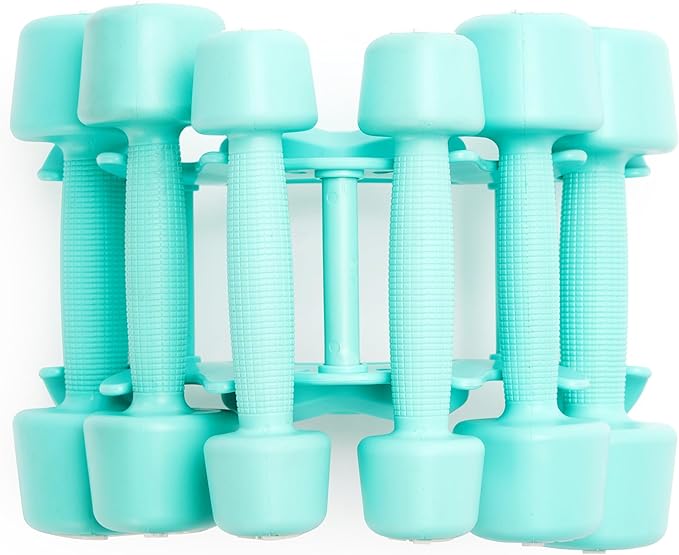 ZIVA RPU Tribell Dumbbell Pair – Premium Urethane-Coated Hand Weights with Ergonomic textured Grip & Steel Core – 2–20 lb Sets in Multiple Colors for Strength Training