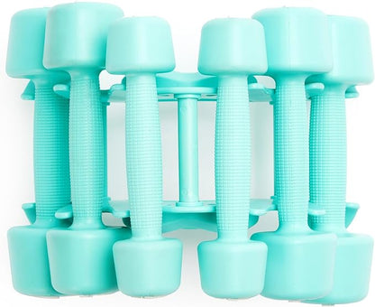 ZIVA RPU Tribell Dumbbell Pair – Premium Urethane-Coated Hand Weights with Ergonomic textured Grip & Steel Core – 2–20 lb Sets in Multiple Colors for Strength Training