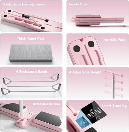 Foldable Ski Machine Exercise Equipment, Leg Exercise Machine, Multifunctional Pilates Board, Pilates Reformer Machine
