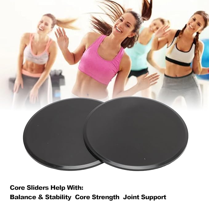Core Sliders for Full Body Workout - Dual Sided Gliding Discs for Home & Gym Exercise, Compact and Portable Training Equipment