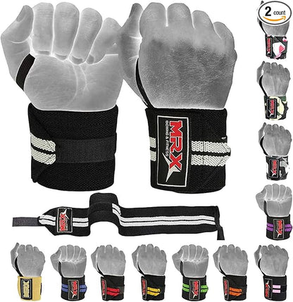 MRX Weight Lifting Gym Training Wrist Wraps for Wrist Support Bodybuilding Workout Wrap Men/Women