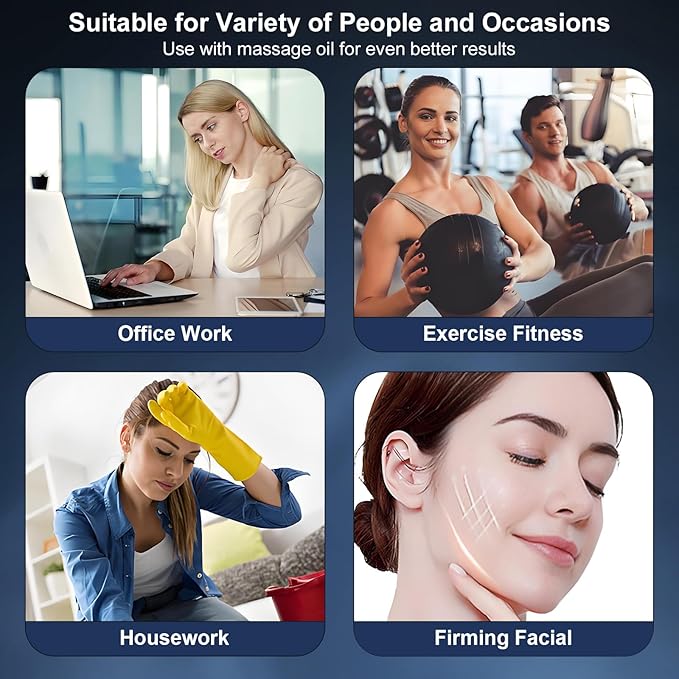 Heated Muscle Scraper Tool-2025 Upgraded Electric Gua Sha Tool for Whole Body Massage Relaxation & Skincare with Light-Care 4 Modes 3 Levels, for Woman,Workers, Athletes Perfect Gifts