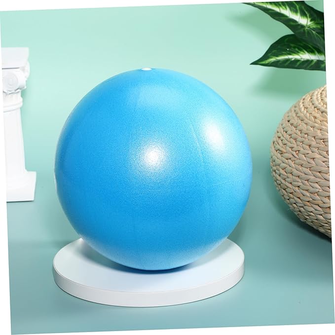 Mini PVC Yoga Ball Blue 1 Piece Anti-Burst Stability Trainer for Core Workout and Home Fitness Equipment