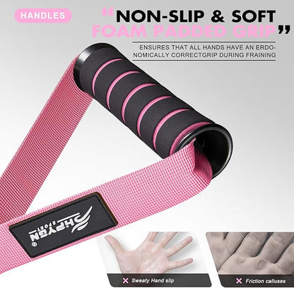 HPYGN Exercise Handle, Replacement Fitness Equipment for Pilates, Yoga, Strength Trainer, Pull Down Home Gym Red, Grey, Blue Working Out Handle