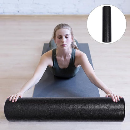 ibasenice Epp Solid Foam Roller Massage Stick for Muscle Relaxation and Fascia Release, 15x60cm High Density Fitness Roller for Back, Leg, and Neck Massage, Yoga Accessories for Sports