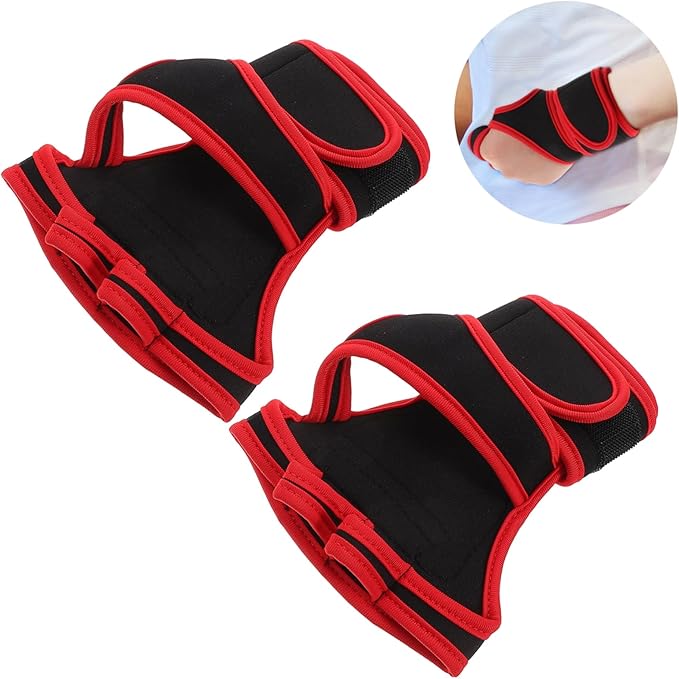 BESPORTBLE 1pair - Half Finger Weightlifting Gloves Wrist Support for Fitness Training and Comfortable Workout Gloves for Weightlifting Dumbbells Pull-ups and More