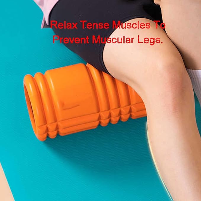 Textured Foam Roller,High Density Fitness Exercise Foam Roller for Deep Tissue Muscle Massage(Color5)