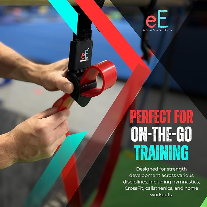Ultimate Elastic Band – Innovative Strength Trainer for Pull-Ups, Dips, Push-Ups, Muscle-Ups, Planches, Iron Cross & More – Fast Setup for Cross-Training, Calisthenics & Home Workouts by EEGymnastics