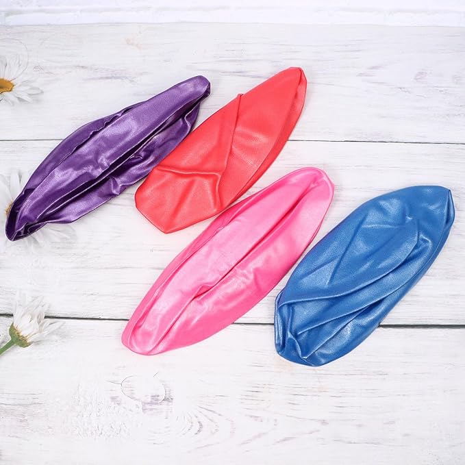 BESTYASH 4pcs Anti-Burst Yoga Balls PVC Exercise Balancer Mini Pilates Balls Thickened Non-Slip Stability Trainer for Core Workout Home Gym Fitness (15-35cm Random Size, Red Pink Blue