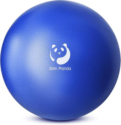 Slim Panda Pilates Ball, 9 Inch Small Exercise Ball, Anti Burst Mini Yoga Ball for Stability, Workout, Barre, Core Strength, Physical Therapy, Balance, Stretching