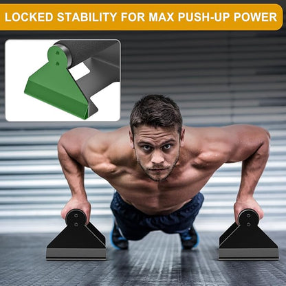 Kipika Push Up Bars, Pushup Stands, Anti-Slip Soft Plastic Push Up Handles, Bottom Anti-Slip Pad, Strength Training Equipment, Perfect for Floor Workout Exercise