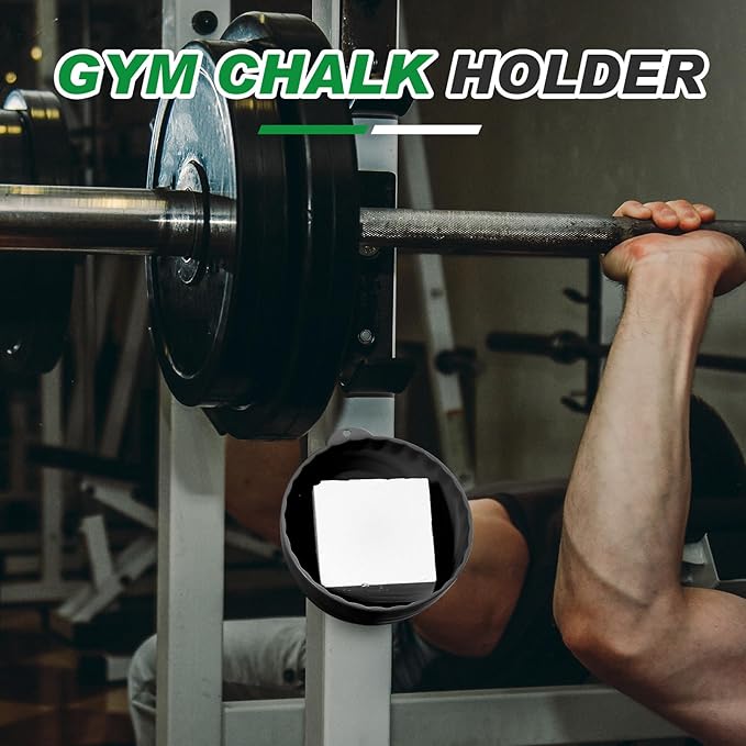 Gym Chalk Bowl Magnetic Weightlifting Chalk Holder Workout Bucket Chalks Blocks for Weightlifting Multi Position Storage Bowl Container Accessory, Curved Magnetic Nuts and Bolts Tray