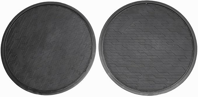 Core Sliders for Full Body Workout, Dual Sided Discs, Compact 7 Inch Round Black - Portable Design, Multi Surface Use, Ideal for Home and Gym Exercise