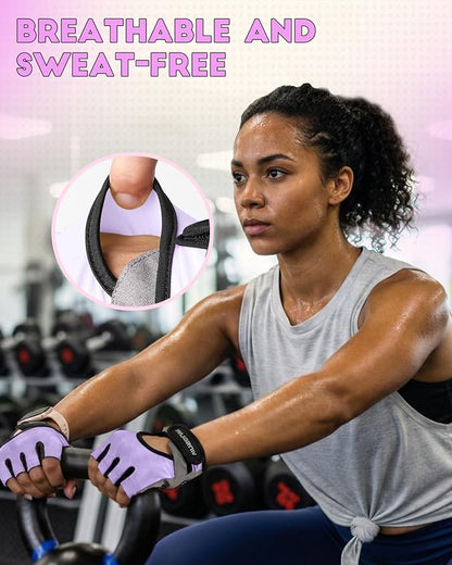 VINSGUIR Workout Gloves for Men and Women, Weight Lifting Gloves with Excellent Grip, Lightweight Gym Gloves for Weightlifting, Cycling, Exercise, Crosstraining, Pull ups, Fitness, Climbing and Rowing