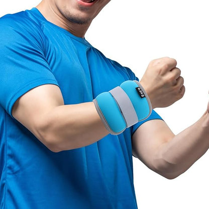 1kg (0.5kg X 2) Sky Blue Ankle and Wrist Weights Adjustable Sandbag Arm Weights for Women Men Fitness Running Training Strength Workout