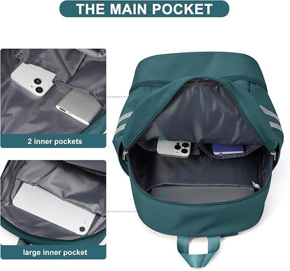 coofay Gym Backpack for Women Waterproof Backpack with Shoe Compartment Lightweight Travel Backpacks Workout Sports Backpacks Large Gym Bag