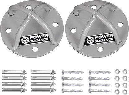 POWER GUIDANCE Wall and Ceiling Mount Bracket for Suspension Straps, Gymnastic Rings, Yoga Swings & Hammock Resistance Band Battle Rope