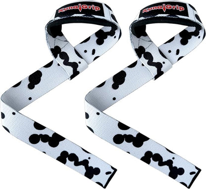 Anime Lifting Straps - Padded Wrist Straps for Weightlifting, Bodybuilding, Gym Workouts, Powerlifting, Deadlifts & Fitness (Soft Cotton 23.5 inch, 1 Pair)