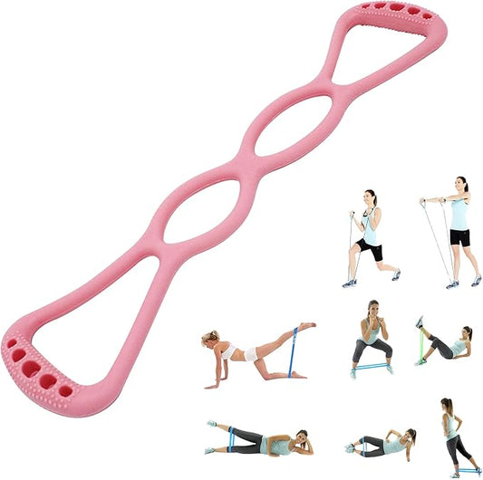 4 Ring Adjustable Loop Resistance Bands for Working Out Walk at Home，Workout Bands Exercise Stretch Band for Women&Men Fitness, Yoga, Pilates-Non-Slip, Home/Gym Use