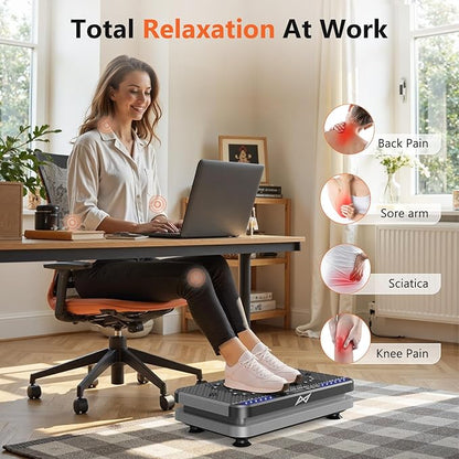 AXV Vibration Plate Fitness Platform Exercise Machine Vibrating Shaking Full Body Shaker Workout Vibrate Stand Shake Board Sport Gym for Weight Loss Fat Burner for Women Men