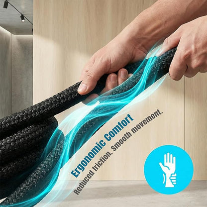 Endless Rope Trainer, Pulley Cable Machine System with Adjustable Resistance, Portable Cable Pulley System, Home Gym Equipment for Grip, Arms, Back and Body Coordination Exercises