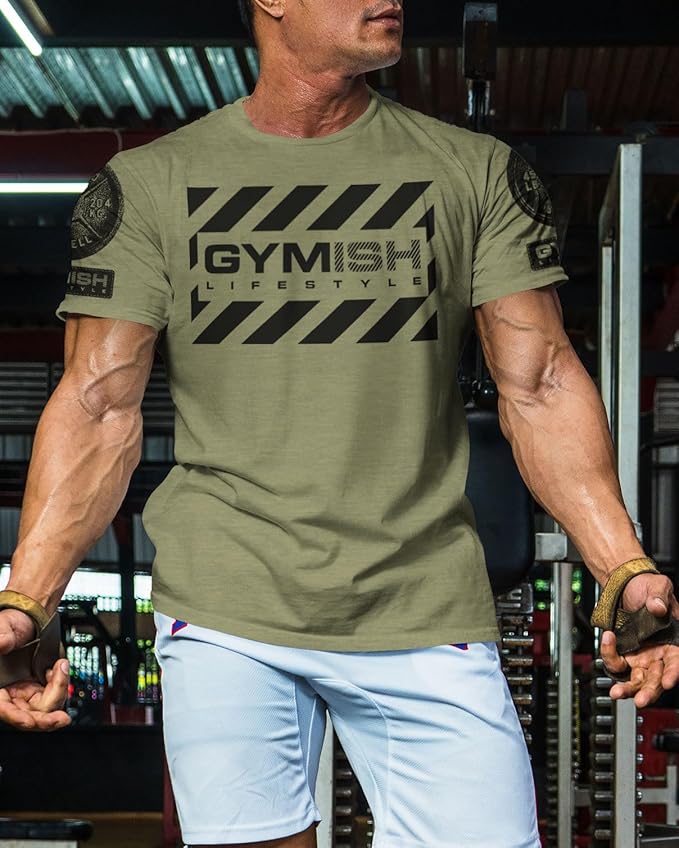 Gymish American Flag Graphic Fitness Tank, Sleeveless Bodybuilding Athletic Tank Top