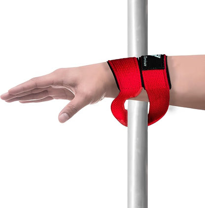 Weight Lifting Straps Figure 8, Anti Slip Strap with cuffs wrist Support for Gym Workout Deadlift Powerlifting Bodybuilding Weightlifting, Fitness Strength Training, Hand Bar Grip for Men