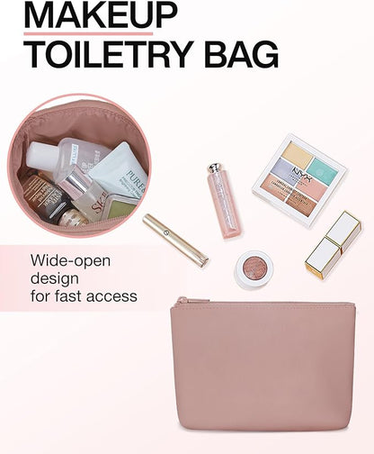 Weekender Bags for Women, BAGSMART Travel Duffel Bags with Shoe Compartment,Personal Item Travel Bag for Airlines, Carry on Overnight Tote Bag with Toiletry Bag(Dark Pink,2pcs)