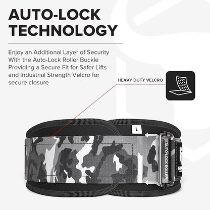 Weight Lifting Belt for Men and Women - Great for Squats, Deadlift, Lunge, Exercises and Training - Best for Olympic, Cross-Training and Bodybuilding Workout
