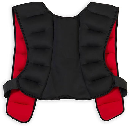 Reebok Weighted Vest Premium Adjustable Strength Training Vest with Reflective Trim for Full-Body Workouts, Cardio, Running & Rehabilitation – Comfort Fit, Durable Material