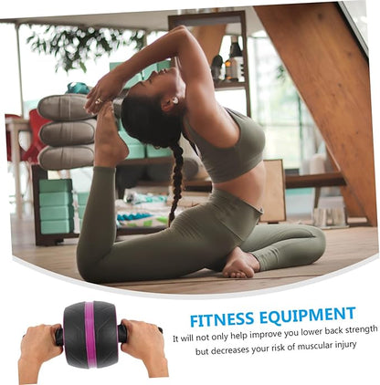 Ab Roller Wheel with Ergonomic Handles and Extra Mat Core Workout Fitness Wheel for Home Gym Suitable for Beginners and Advanced Abdominal Exercise