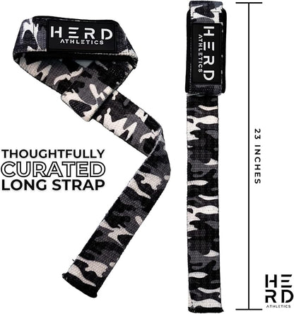 Lifting Wrist Straps – 23" Length x 1.5" Width – Padded Neoprene Cotton Straps for Weightlifting, Powerlifting, Functional Training, Strength Training & Deadlifts – Heavy Duty Grip Support