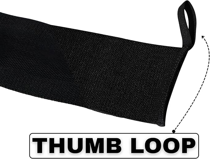 Wrist Straps for Weightlifting – 18” Heavy Duty Polyester Elastic Lifting Straps with Wrist Support, Gym Straps for Deadlifts, Pull Ups, Strength Training, Weight Lifting Accessories for Men & Women