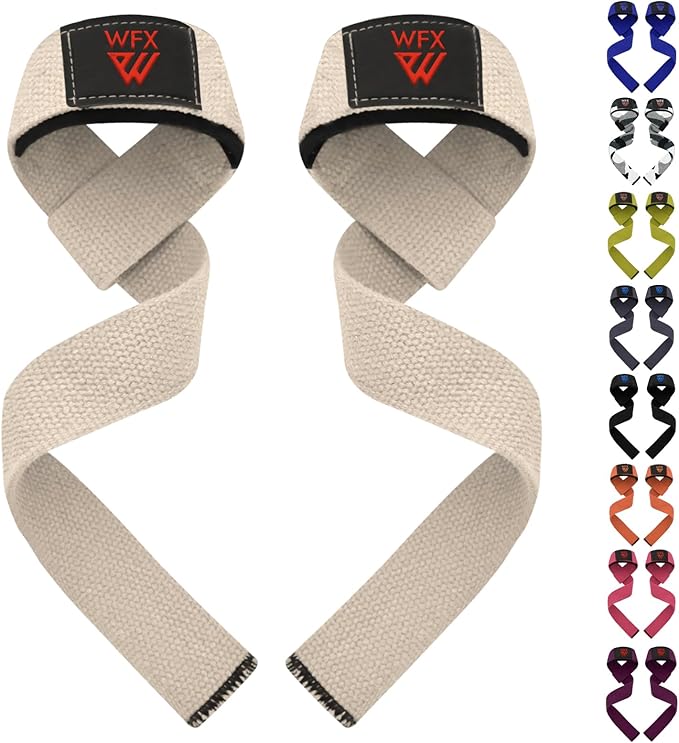 Weight Lifting Straps Wrist Support Padded Neoprene Gym Cross Training Hand Bar Weightlifting Straps Fitness Bodybuilding Power Exercise Grips Deadlift Men Women